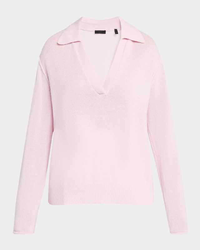 Cashmere Oversized Polo Sweater